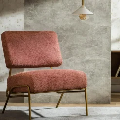 Krzesła|Fotele Wypoczynkowe| Fotel wypoczynkowy różowy MANCIA
