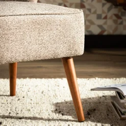 Fotele Wypoczynkowe| Fotel wypoczynkowy szarobeżowy SUNISPES