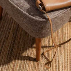 Fotele Wypoczynkowe| Fotel wypoczynkowy szarobeżowy SUNISPES