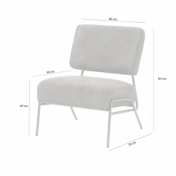 Fotel wypoczynkowy szary MANCIA