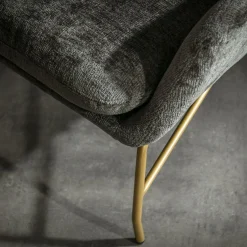 Fotel wypoczynkowy szary MAILA