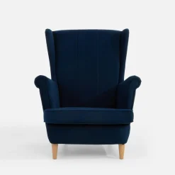 inny Fotel wypoczynkowy uszak granatowy LUCEK