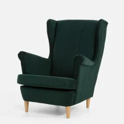 inny Fotel wypoczynkowy uszak ciemnozielony LUCEK