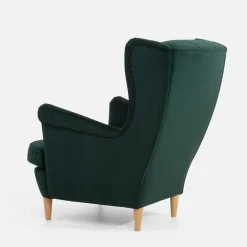 inny Fotel wypoczynkowy uszak ciemnozielony LUCEK