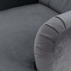 Fotele Wypoczynkowe| Fotel wypoczynkowy uszak szary ASEL