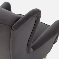 Fotele Wypoczynkowe|inny Fotel wypoczynkowy uszak szary LUCEK