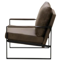 Fotel wypoczynkowy z ekoskóry CARYUM