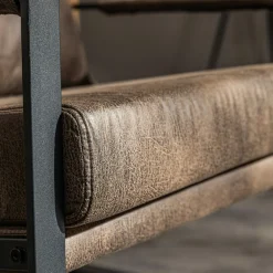 Fotel wypoczynkowy z ekoskóry CARYUM