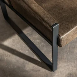 Fotel wypoczynkowy z ekoskóry CARYUM