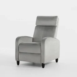 Fotele Wypoczynkowe| Fotel wypoczynkowy z funkcją relaks szary KATINIO