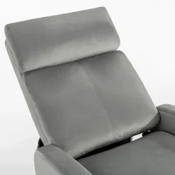 Fotele Wypoczynkowe| Fotel wypoczynkowy z funkcją relaks szary KATINIO