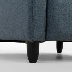 Fotele Wypoczynkowe| Fotel wypoczynkowy z funkcją relaks niebieski KATINIO