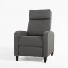 Fotele Wypoczynkowe| Fotel wypoczynkowy z funkcją relaksu ciemnoszary KATINIO