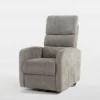 Fotele Wypoczynkowe| Fotel wypoczynkowy z funkcją relaks szary EXMANO