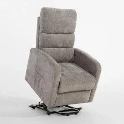 Fotele Wypoczynkowe| Fotel wypoczynkowy z funkcją relaks szary EXMANO