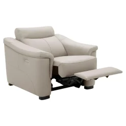 Trend Line Fotel z funkcją relaks beżowy BARCELONA