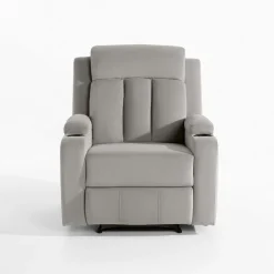 Fotel z funkcją relaks szary KAVERNO SOLO