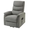Fotel z funkcją relaksu i masażu szary EXOLI
