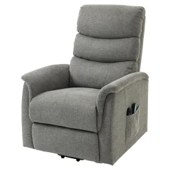 Fotel z funkcją relaksu i masażu szary EXOLI