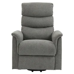 Fotel z funkcją relaksu i masażu szary EXOLI