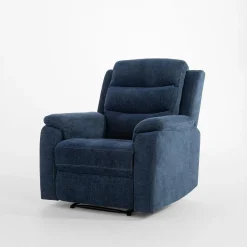 Fotel z funkcją relaksu niebieski ZATRI