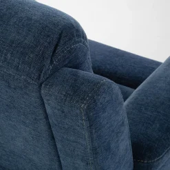 Fotel z funkcją relaksu niebieski ZATRI