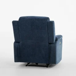 Fotel z funkcją relaksu niebieski ZATRI
