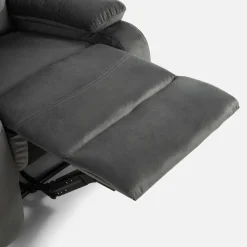 inny Fotel z funkcją relaksu szary GANIBIO