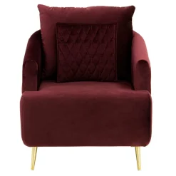 FN Design Fotel z pikowaniem bordowy EMPOLI