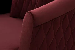 FN Design Fotel z pikowaniem bordowy EMPOLI