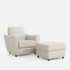 Fotele Wypoczynkowe|Impresti Fotel z pojemnikiem jasnoszary MONO II