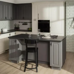 Fronty Klasyczne|Qubik Front drzwi HAMPTON 50x76,5 cm onyx szary