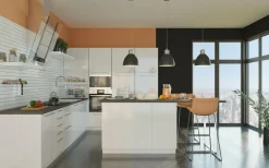 Fronty Gładkie|Qubik Front drzwi SALSA 40x98 biały połysk