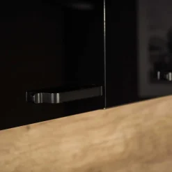 Fronty Gładkie|Qubik Front drzwi SALSA 30x98 czarny