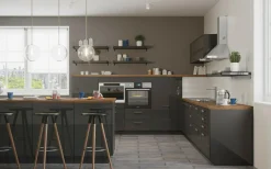 Fronty Gładkie|Qubik Front drzwi SALSA 60x63,7 grafit metalic połysk