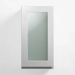 Fronty Przeszklone|Qubik Front przeszklony PIANTA 40x76,5 szary, wysoki połysk