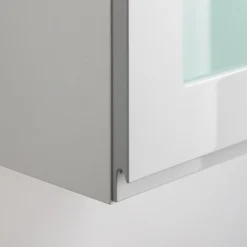 Fronty Przeszklone|Qubik Front przeszklony PIANTA 40x76,5 szary, wysoki połysk