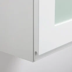 Qubik Front przeszklony PIANTA 40x76,5 biały, wysoki połysk