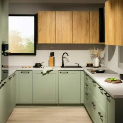 Fronty Klasyczne|Qubik Front szuflady FRAME 80x38,1 szałwia mat