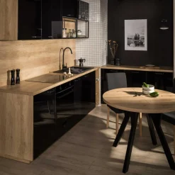 Qubik Front szuflady SALSA 80x25,3 czarny