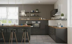 Qubik Front szuflady SALSA 80x18,9 grafit metalic połysk