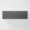 Fronty Gładkie|Qubik Front szuflady SOLA 40x12,5 szary połysk