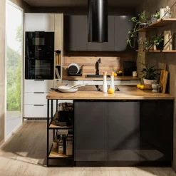 Qubik Front szuflady SOLA 100x18,9 szary połysk