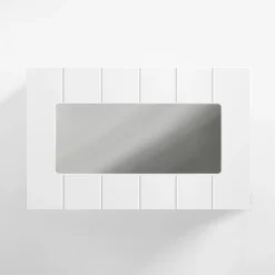 Fronty Przeszklone|Qubik Front witryna biały premium SIMPLE 60x38,1 cm