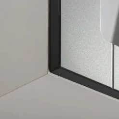 Fronty Przeszklone|Qubik Front witryna grafit SIMPLE 80x38,1 cm