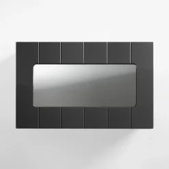 Fronty Przeszklone|Qubik Front witryna grafit SIMPLE 60x38,1 cm