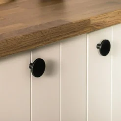 Gałki| Gałka PORTO PLUS czarny mat PLATO 4,2 cm