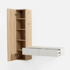 Garderoby|FORTE Garderoba wisząca z lustrem GELAZA