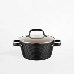 inny Garnek aluminiowy z pokrywką CARINA BLACK 2,2 l