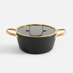 Garnki, Patelnie I Pokrywki|inny Garnek na gaz i indukcję czarny ROYAL 4,4 l